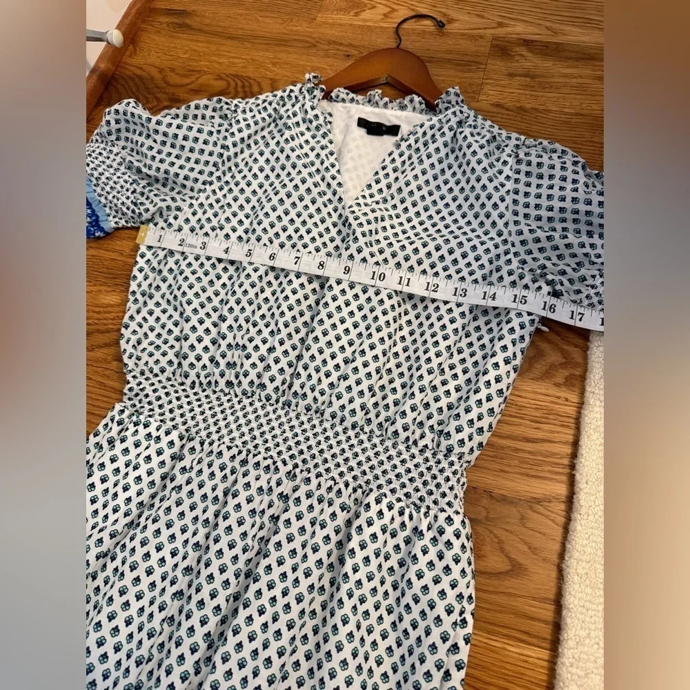 J.Crew Smocked ruffle dress in cotton voile size XS